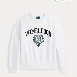 Polo by Ralph Lauren White Wimbledon Crewneck Sweater